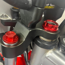 Load image into Gallery viewer, MiniRacer Factory Series Billet Fork Caps - CRF110