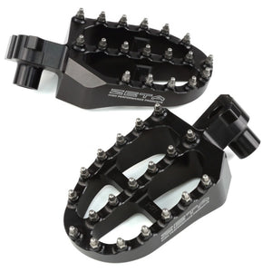 Zeta Ultrawide Alloy Footpegs - For Aftermarket Footpeg Bars