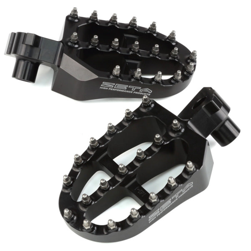 Zeta Ultrawide Alloy Footpegs - For Aftermarket Footpeg Bars