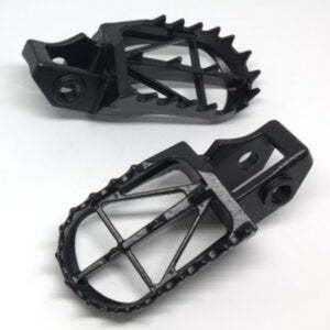 Zeta DRC Chromoly Wide Footpegs - (for MiniRacer Peg Bars)