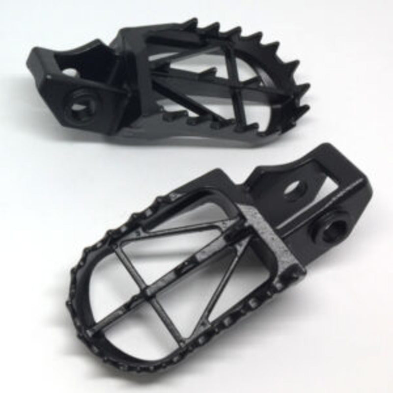 Zeta DRC Chromoly Wide Footpegs - (for MiniRacer Peg Bars)