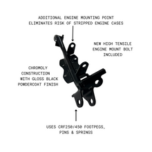 Load image into Gallery viewer, MiniRacer Factory Series &#39;Cradle Mount&#39; FootPeg Mount - TTR110
