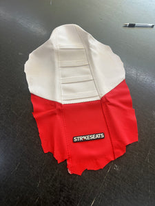 Strike Seats Red/White TALL Seat Cover - CRF110 2019 onwards