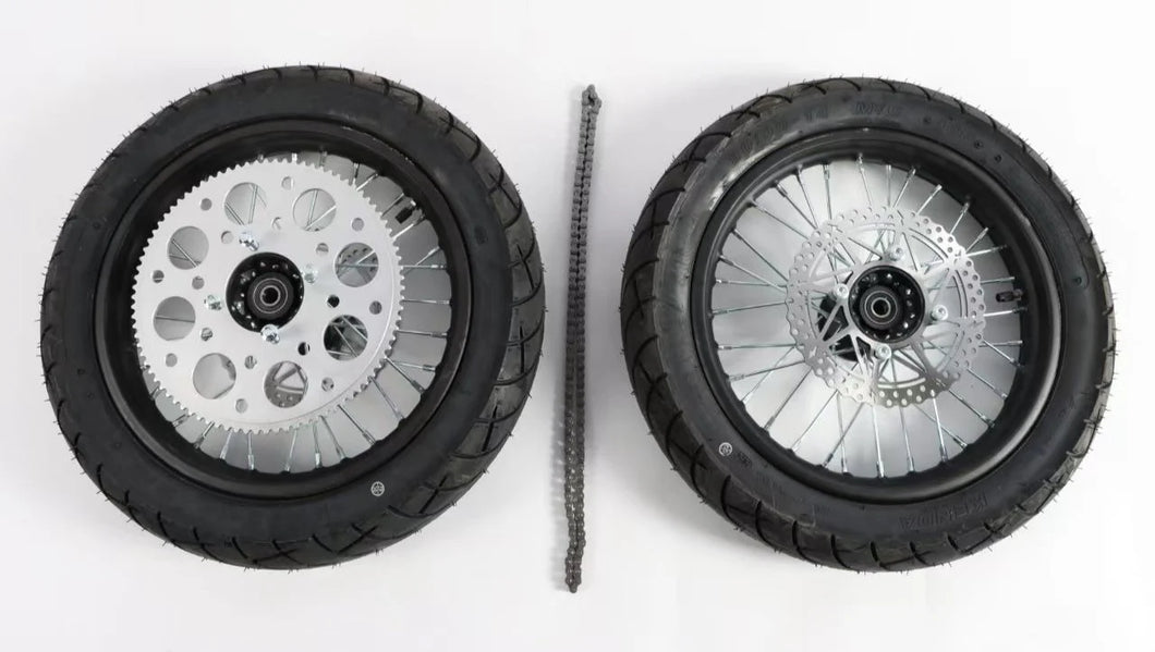 ETM RTR 14in Supermoto Wheel Set – MiniRacer.com.au