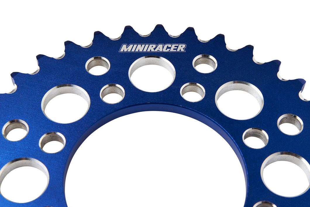 MiniRacer Elite Series Rear Sprocket - TTR110/TTR90 - Blue