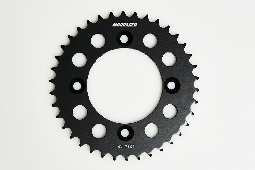 MiniRacer Factory Series Alloy Rear Sprocket - CRF110 - Black