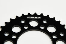 Load image into Gallery viewer, MiniRacer Factory Series Alloy Rear Sprocket - TTR110/TTR90 - Black
