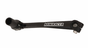 MiniRacer Factory Series Gear Shift Lever - CRF50 CRF70 CRF125 - Black/Black